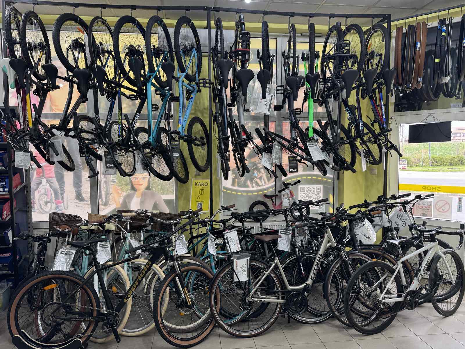 Ponuda bicikala u Cyclomania prodavnici za subvencije Novi Sad 2026