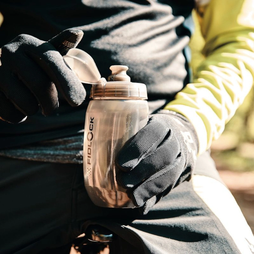 Fidlock TWIST magnetna boca + adapter za bicikl - 450 ml - transparent black 