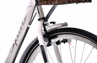 Gradski bicikl Capriolo belo crni 18 28 