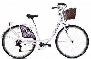 Gradski bicikl Capriolo belo crni 18 28 
