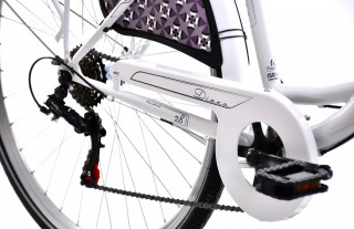 Gradski bicikl Capriolo belo crni 18 28 