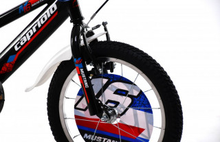 Bicikl dečiji Capriolo  MUSTANG 16  crno-crveno 