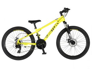 Bicikl Visitor Cascade 24 neon žuto crni 
