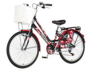 Bicikl Visitor Fashion Inferior 24 crno crveni 