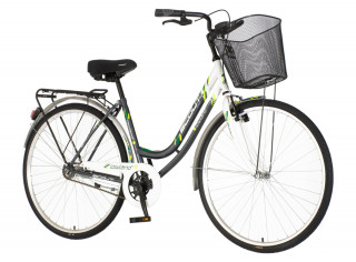 Bicikl Visitor Lowland 28 sivo beli 