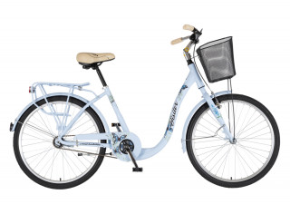 Bicikl gradski FASHION VISITOR BUTTERFLY 26 ALU 17 V-BRAKE KONTRA QUANDA PLAVI 