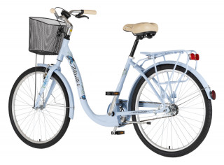 Bicikl gradski FASHION VISITOR BUTTERFLY 26 ALU 17 V-BRAKE KONTRA QUANDA PLAVI 