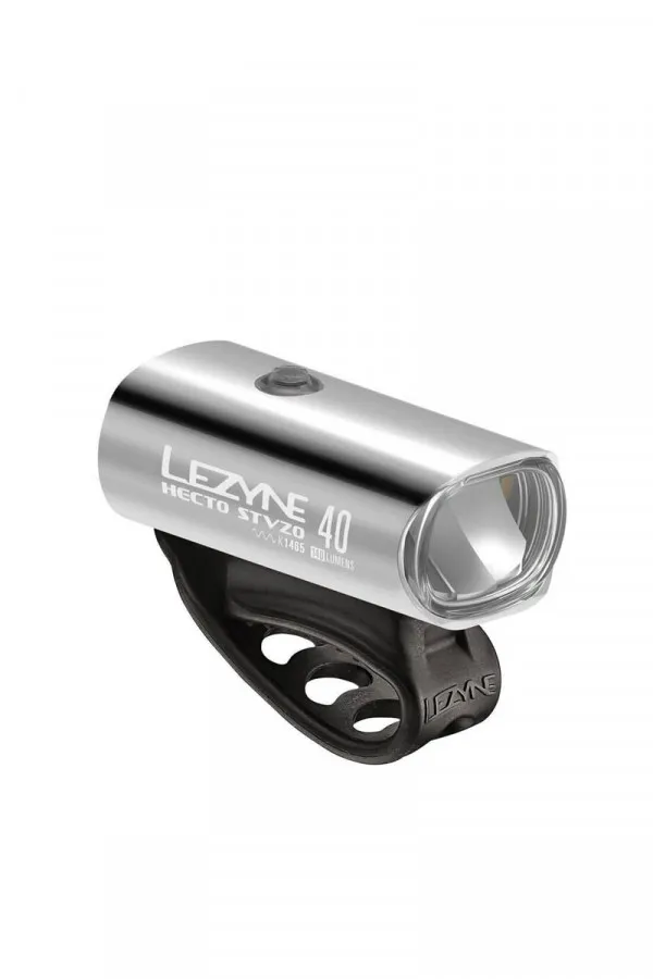 Svetlo prednje Lezyne Hecto Drive STVZO 40 silver/hi gloss 