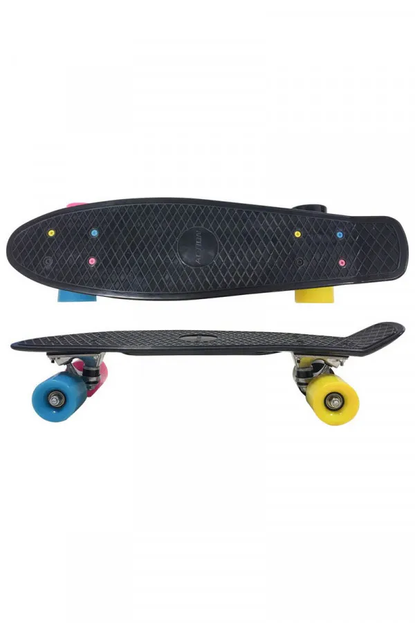 Skateboard Penny PW-506 crni sa tockicima u više boja 