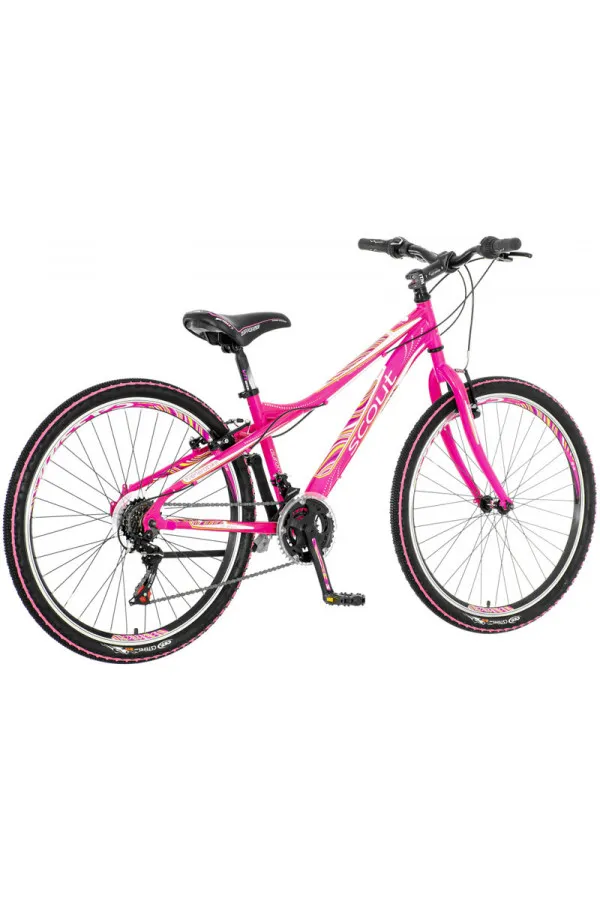 Bicikl mtb Scout Aurora rozo beli  26