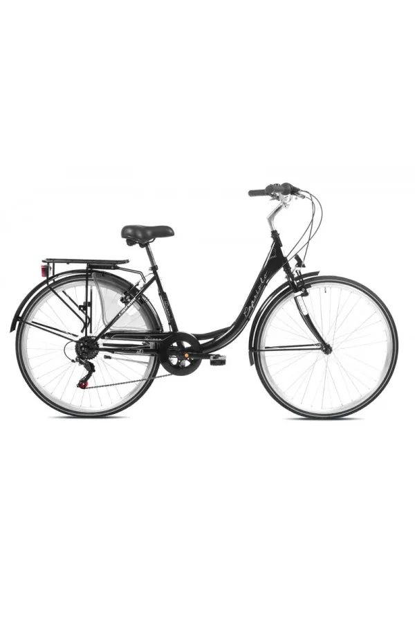 Bicikl gradski Capriolo 28 Diana crno-beli 