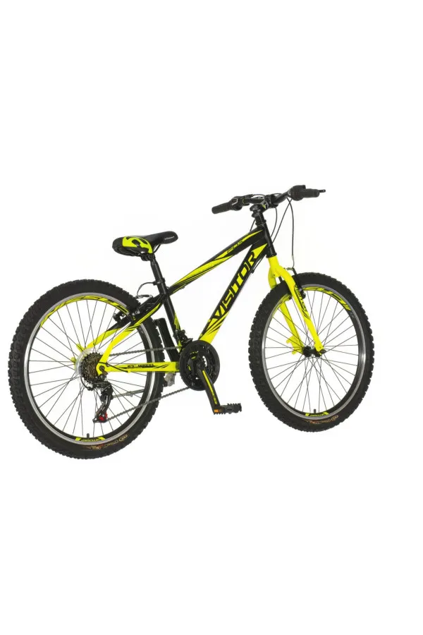 Bicik mtb Visitor Fox 24 zeleno crno sivo 24