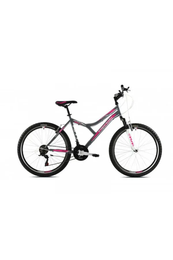 Bicikl mtb Capriolo Diavolo FS sivo-pink 600 26