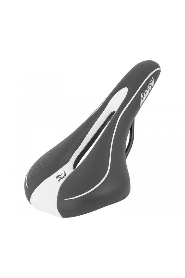 Sedište mtb crno belo VLO BRANDED 280X141 mm 