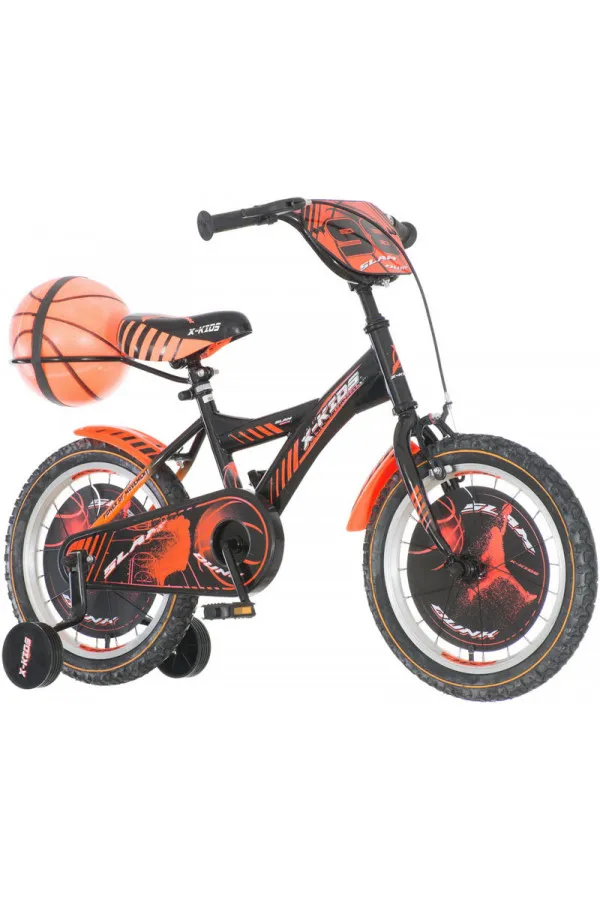 Bicikl dečiji Visitor Basket  crno-oranž 16 