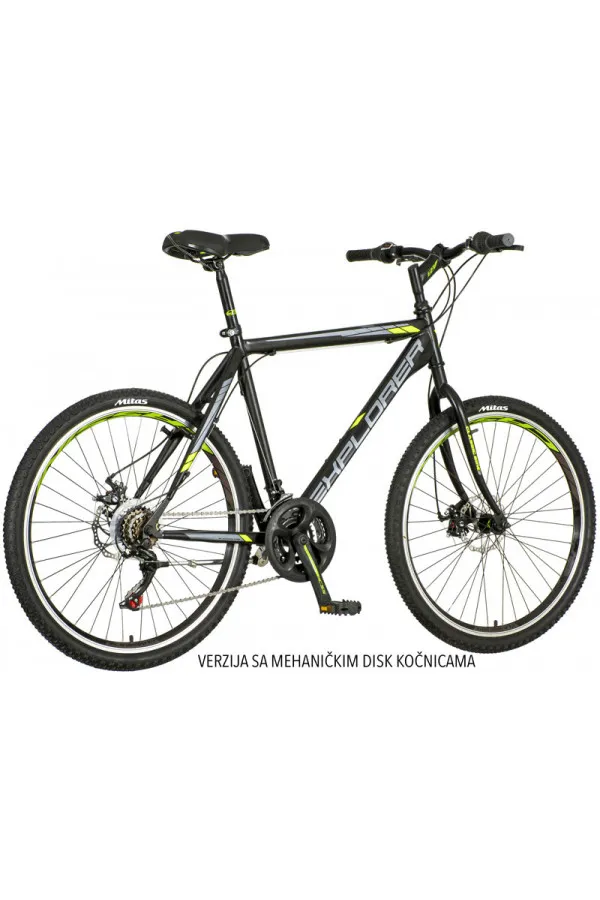 Bicikl mtb Explorer Classic crno sivi zeleni 26 21 