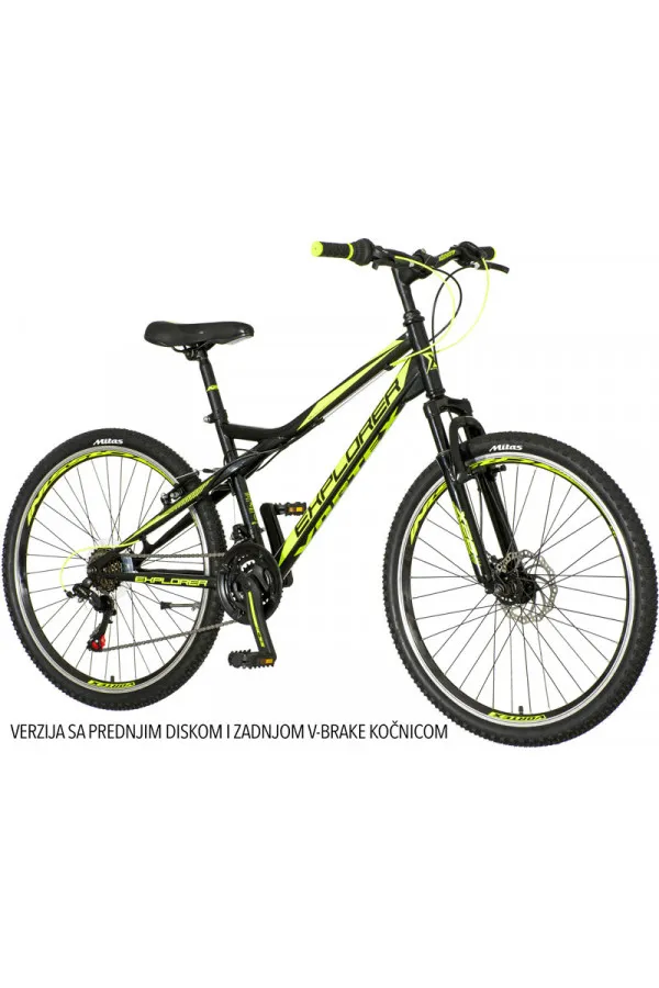 Bicikl MTB Explorer Vortex crno zeleni 26