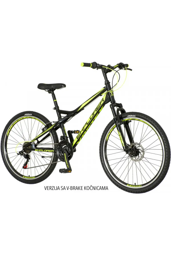 Bicikl MTB Explorer Vortex crno zeleni 26