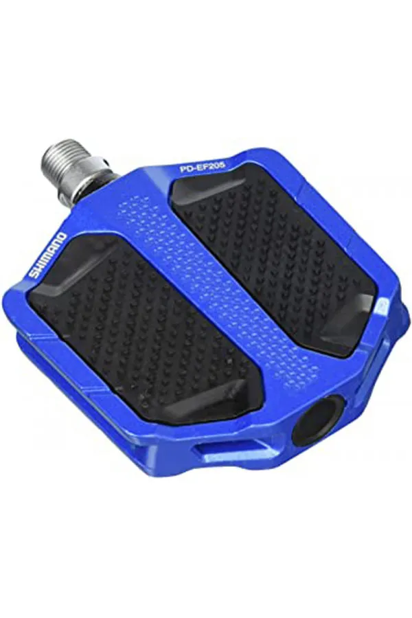 PEDALE SHIMANO PD-EF205, W/O REFLECTOR, BLUE, IND.PACK 