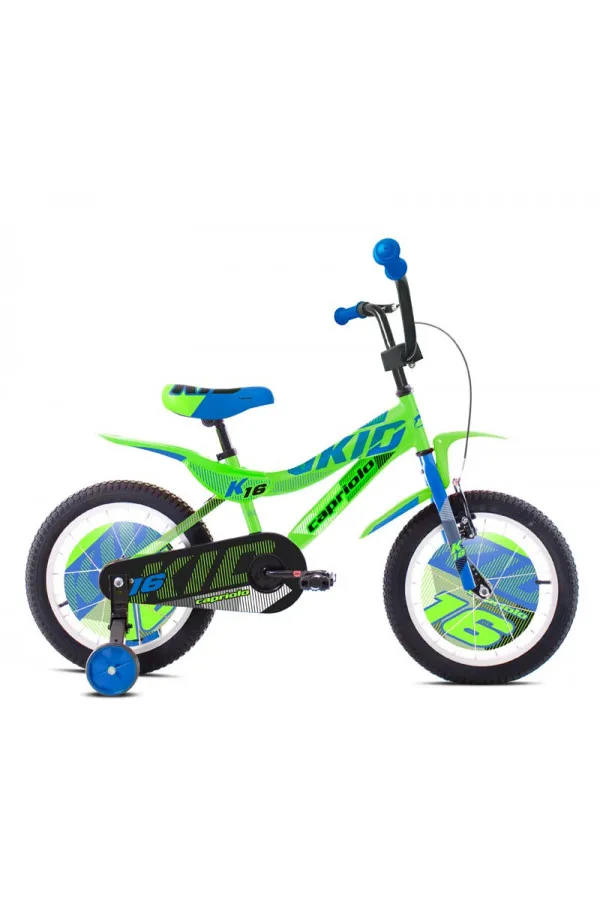 Bicikl deciji Capriolo Kid zeleno plavi 16 