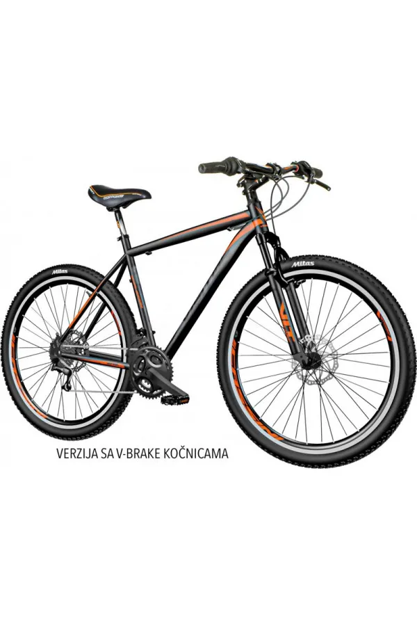 Bicikltb  Visitor Exsplosion  V-brake crno-oranž 297 21
