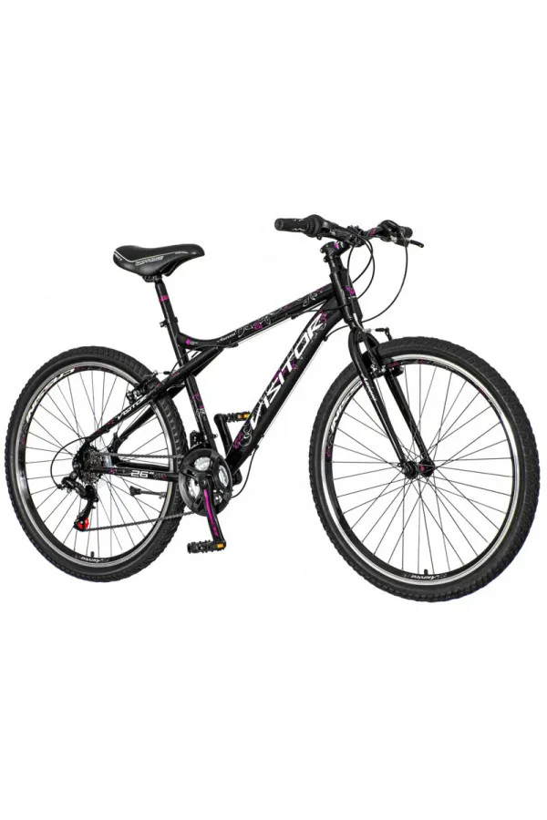 Bicikl MTB Visitor Aurora crno roza 26/18