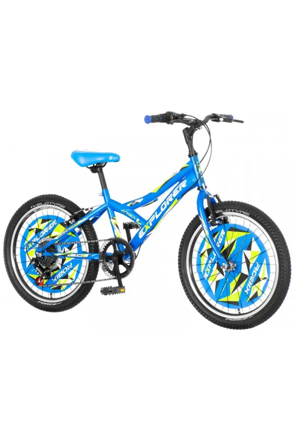 Dečiji bicikl Explorer Robix crno plavi 20