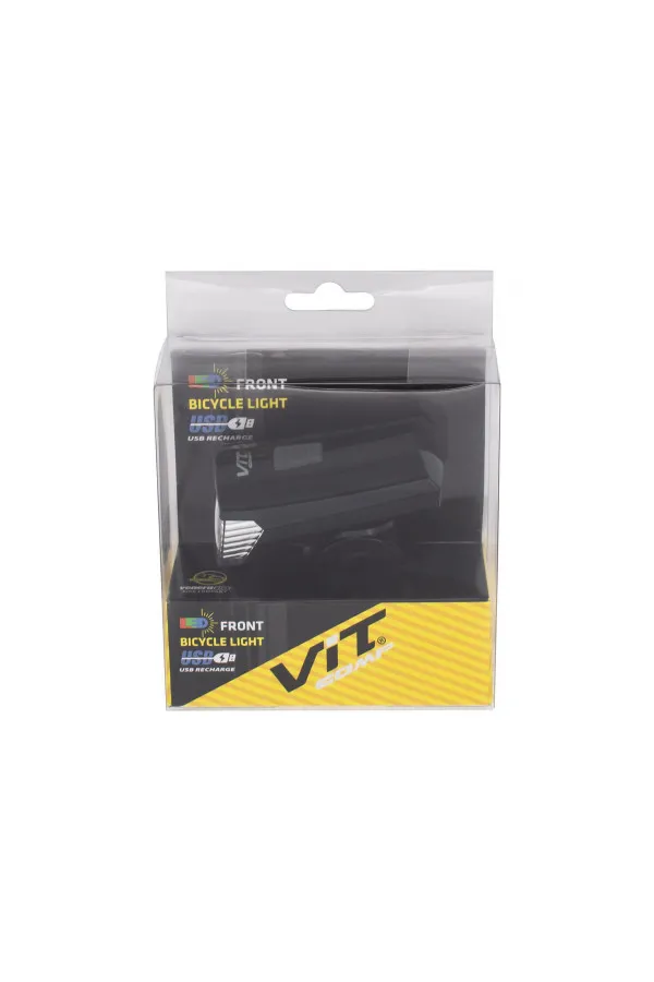 Lampa prednja  3w led crna usb JY-7017-2 