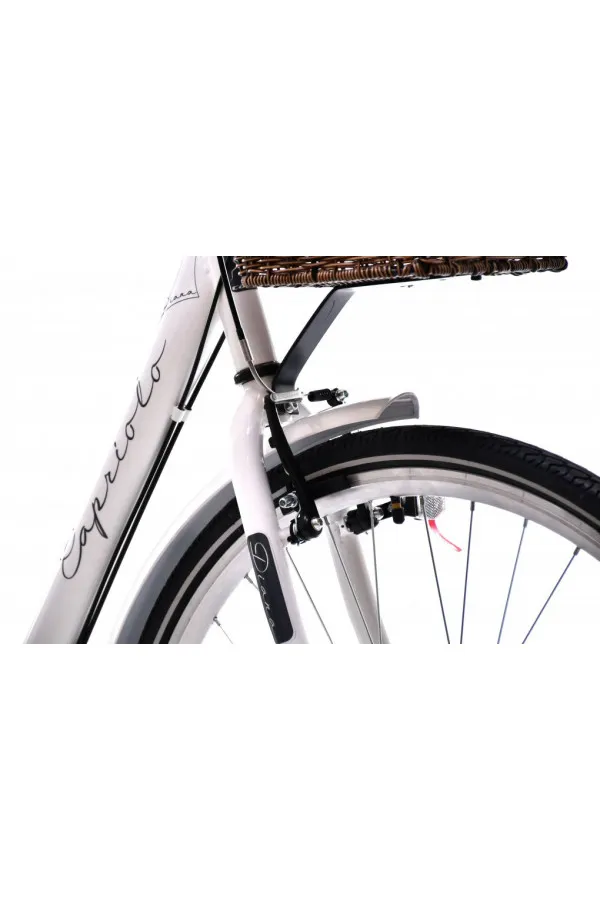 Gradski bicikl Capriolo belo crni 18 28 