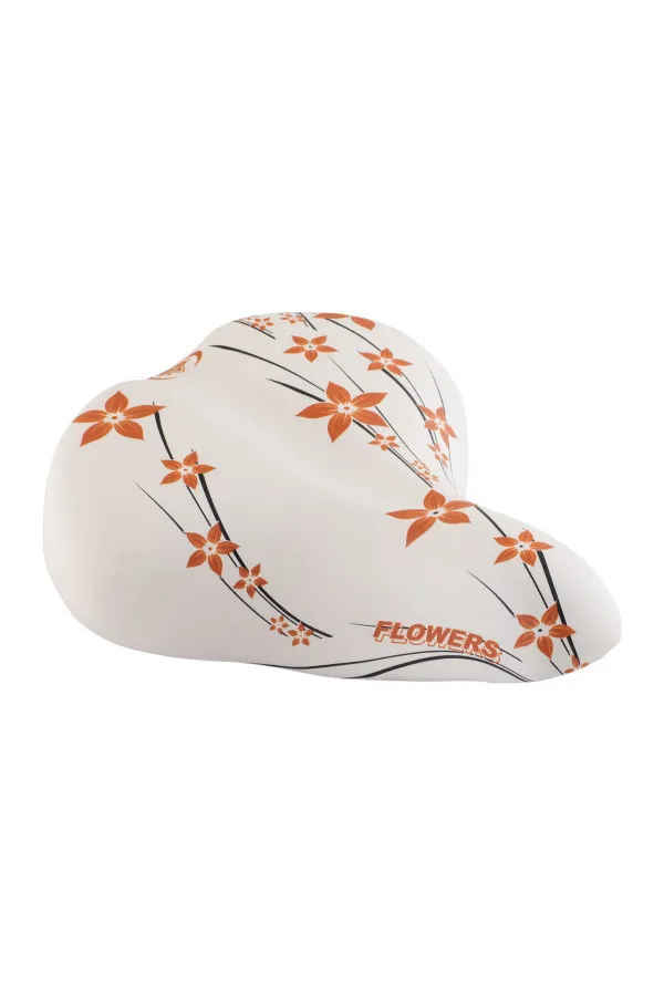 Sedlo happy flowers city komfort sa oprugama krem med boja (art.cr 061) 