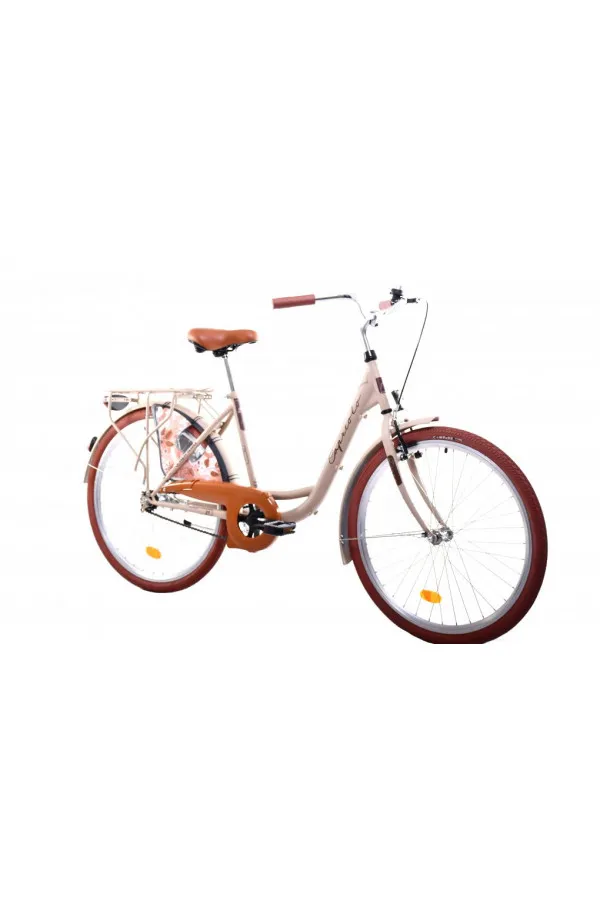 Gradski bicikl Diana mat bež kontraš 26 17 