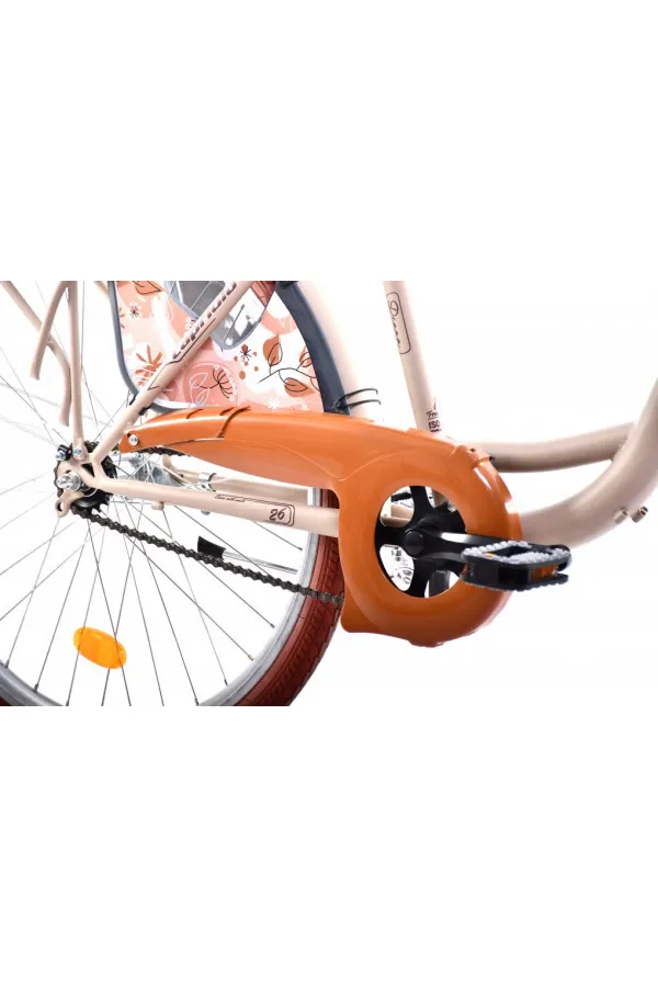 Gradski bicikl Diana mat bež kontraš 26 17 