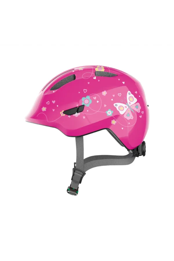 ABUS KACIGA ZA DECU SMILEY 3.0 - PINK BUTTERFLY - VEL:S 