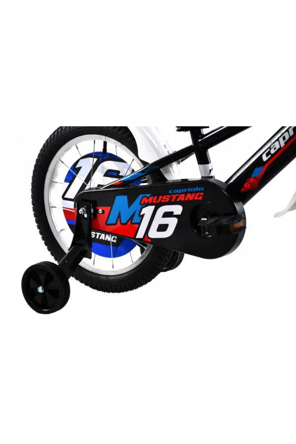 Bicikl dečiji Capriolo  MUSTANG 16  crno-crveno 