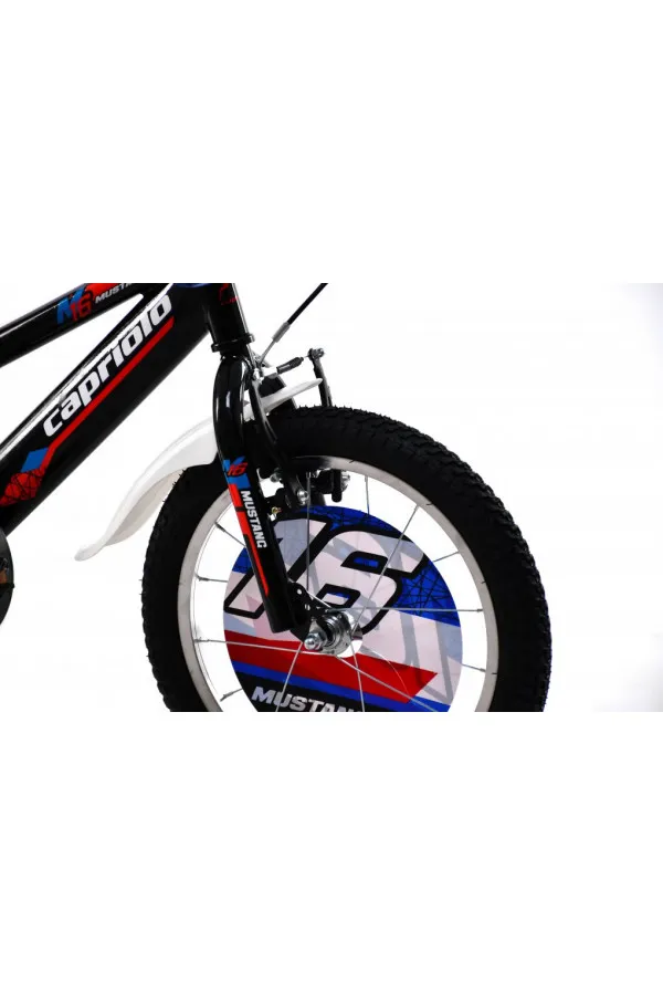 Bicikl dečiji Capriolo  MUSTANG 16  crno-crveno 