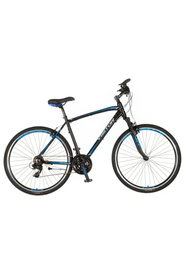 Bicikl Visitor Terra man 28 crno plavi 