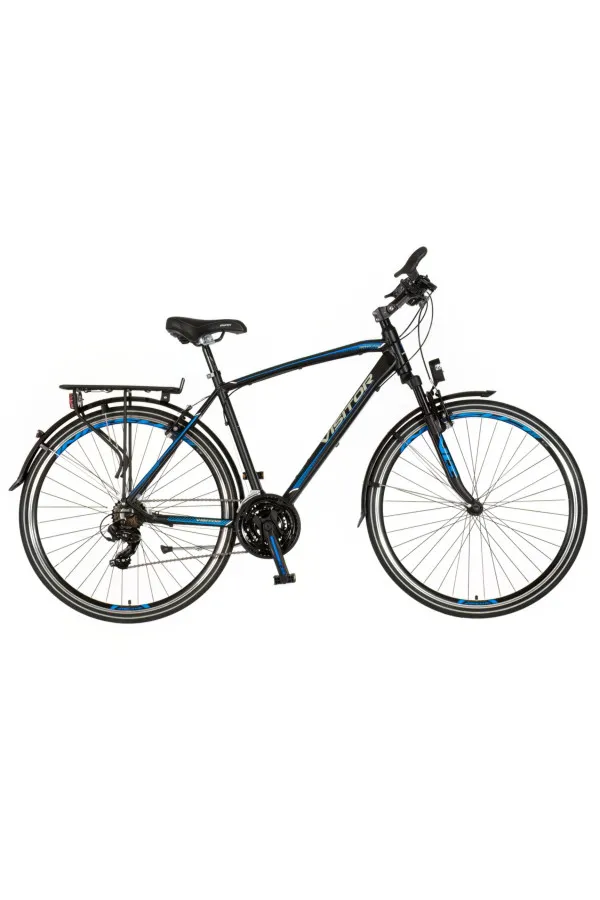 Bicikl Visitor Terra man 28 crno plavi 