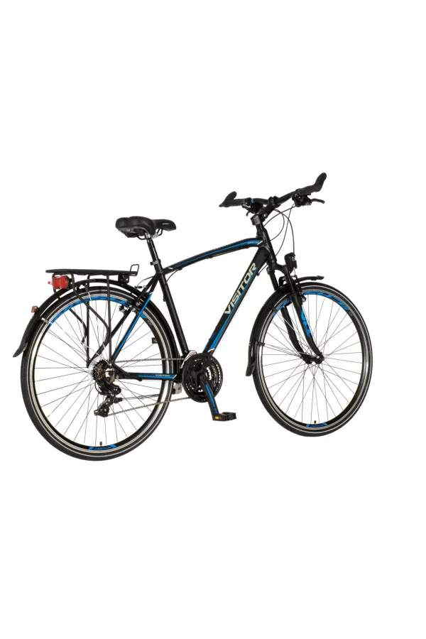 Bicikl Visitor Terra man 28 crno plavi 