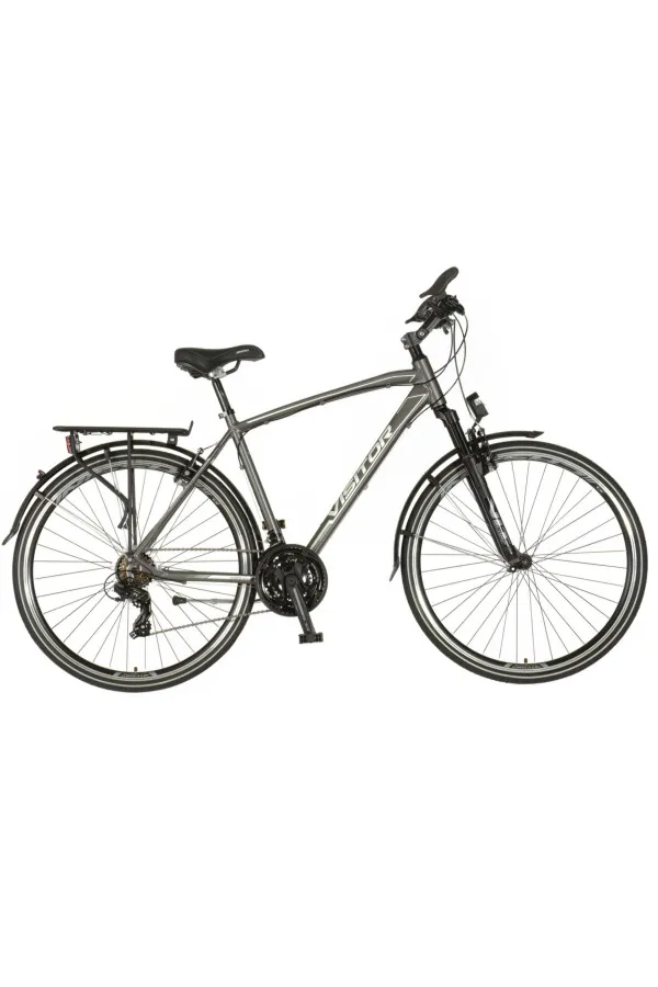 Bicikl Visitor Terra man 28 sivo crni 