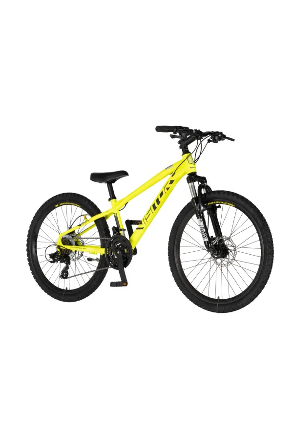 Bicikl Visitor Cascade 24 neon žuto crni 