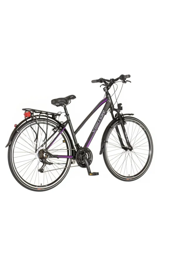 Bicikl Visitor Terra lady 28 crno ljubičasti 