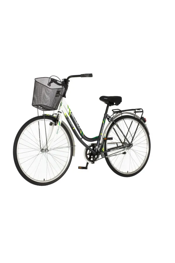 Bicikl Visitor Lowland 28 sivo beli 