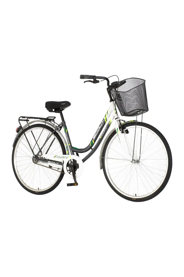 Bicikl Visitor Lowland 28 sivo beli 
