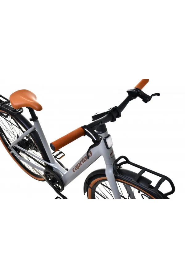 Bicikl E-Bike Belt Drive sivo-bež 