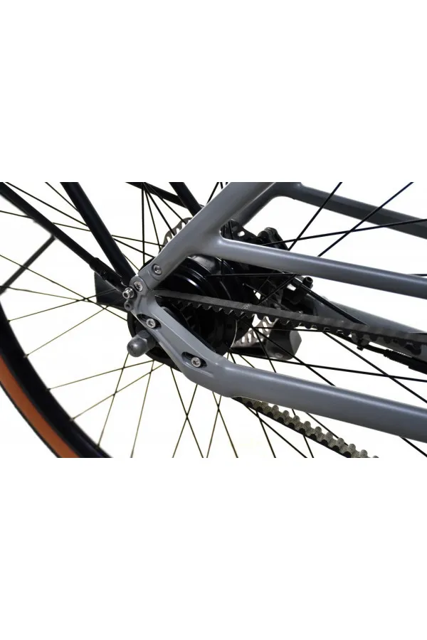 Bicikl E-Bike Belt Drive sivo-bež 