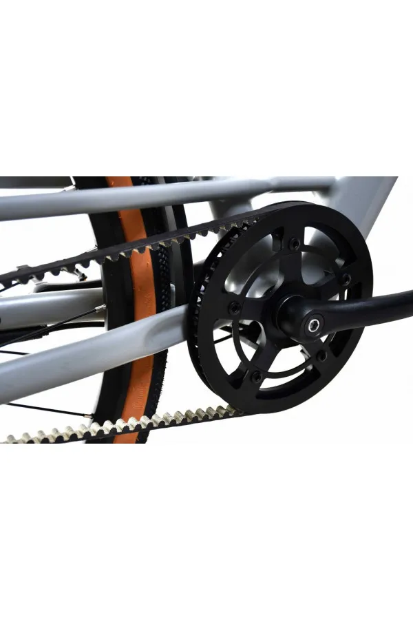 Bicikl E-Bike Belt Drive sivo-bež 