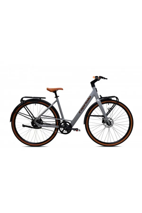 Bicikl E-Bike Belt Drive sivo-bež 