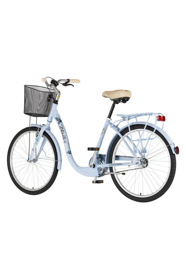 Bicikl gradski FASHION VISITOR BUTTERFLY 26 ALU 17 V-BRAKE KONTRA QUANDA PLAVI 