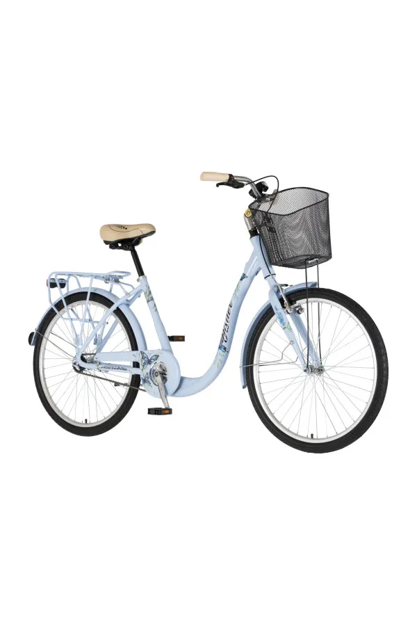 Bicikl gradski FASHION VISITOR BUTTERFLY 26 ALU 17 V-BRAKE KONTRA QUANDA PLAVI 