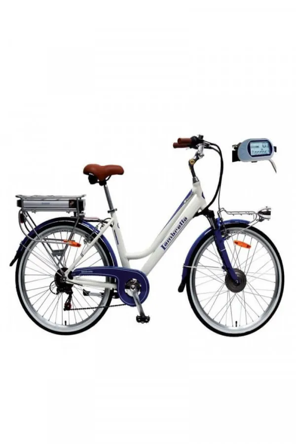Bicikl e-bike Capriolo Elegance Lady belo-plavi 